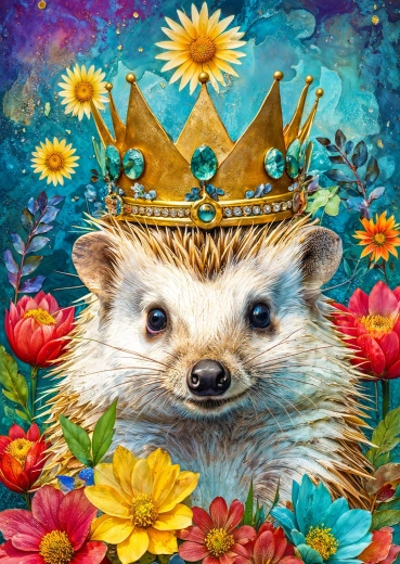 Enjoy puzzle korunovaný ježko 1000 dielikov