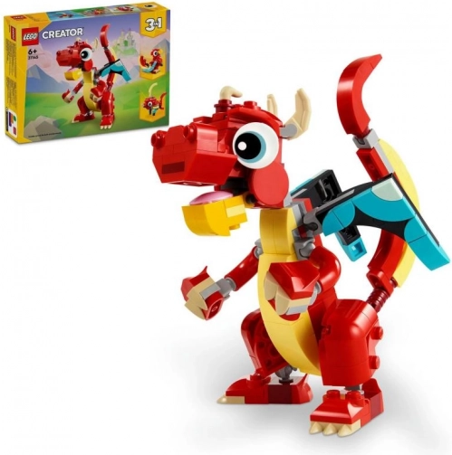 Lego Creator 3 v 1 červený drak