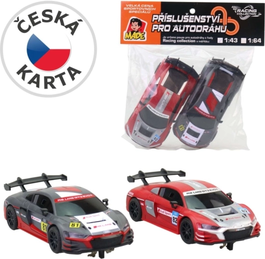 Náhradné autíčka k autodráhe AUDI – 2 ks