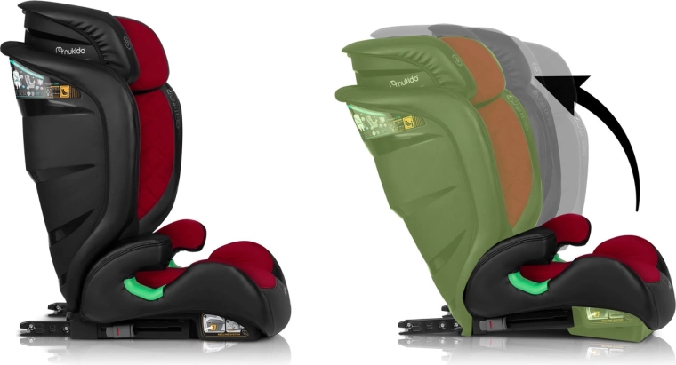 Rastie s dieťaťom: 12 polôh opierky + 2 uhly sklonu