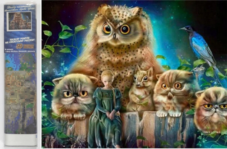 Diamantové maľovanie Lesní strážci 30x40 cm