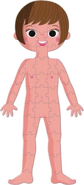 Obojstranné puzzle postavy – dievča aj chlapec