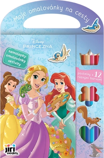 Moje omaľovánky na cesty Disney Princezné