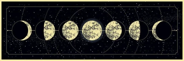 Panoramatické puzzle Galaxia Fázy Mesiaca 1000 dielikov