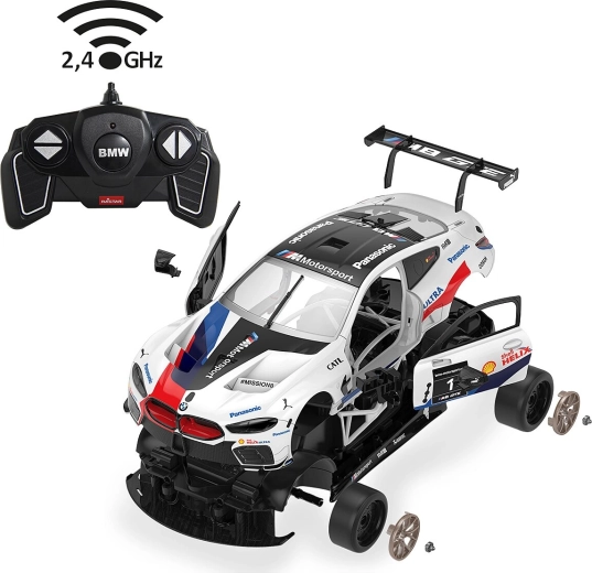 Jamara BMW M8 GTE RC stavebnica 1:18 2,4 GHz biela