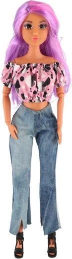 Trendy džínsový outfit