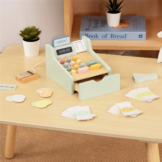 Výsuvný šuplík a farebné tlačidlá