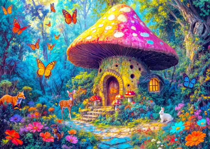 Enjoy puzzle Hubová chalúpka 1000 dielikov