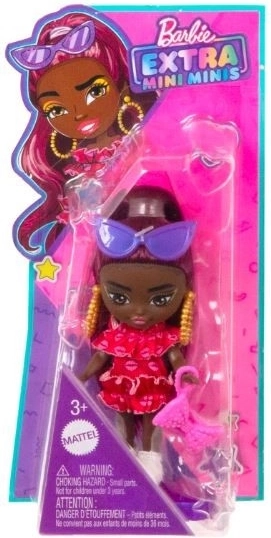 Barbie Extra Mini Minis bábika – Červené
