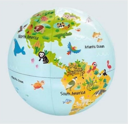 Lopta Caly Globus 30 cm - Drobné zvieratá v prírode