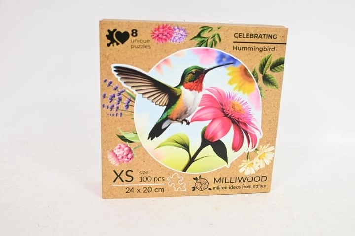 Milliwood drevené puzzle Celebrating – kolibrík (100 dielikov)
