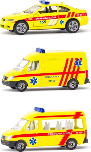 Siku slovenská verzia sada ambulancií 3 áut