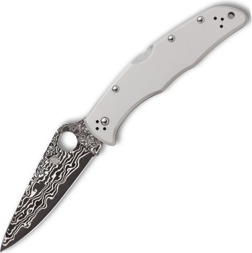 Spyderco Endura 4 titánový vreckový nôž s damaškovou čepeľou 9,7 cm