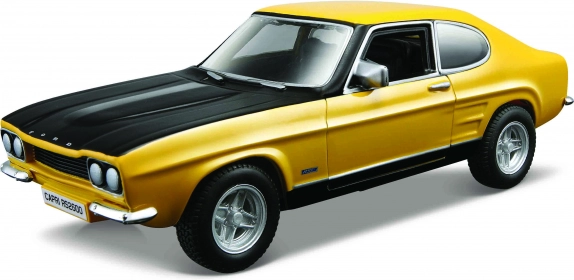 Model Bburago Ford Capri RS2600 1970 žltý