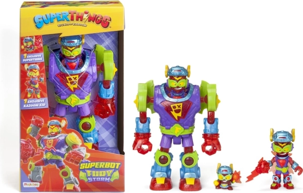 robotická figúrka superthings superbot fury storm s doplnkami