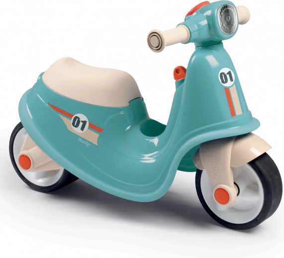 Smoby modrý retro odrážadlo skútér tiché kolesá