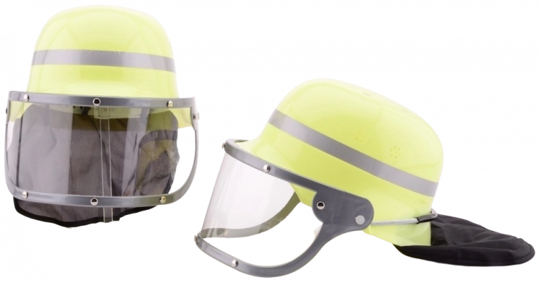Hasičská prilba so štítom 28 cm - 1 kus