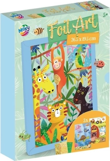 MOXY kreatívna sada Foil Art – zvieratá