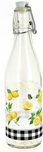 Fľaša s patentným uzáverom 540 ml citrón