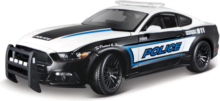 Maisto 2015 Ford Mustang GT čierno-biely 1:18