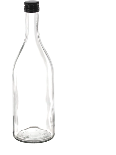 Fľaša BDR 500 ml so skrutkovacím uzáverom fi 25 (8 ks)