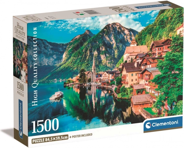 puzzle 1500 dielikov hallstatt – kompaktné ekologické balenie