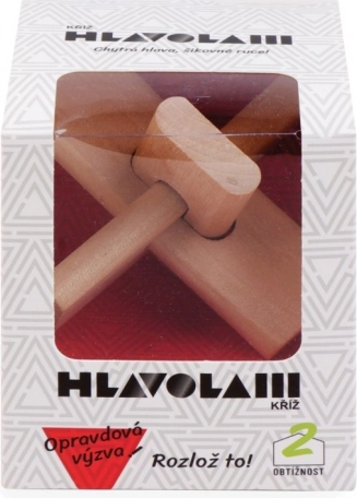 Drevená hlavolam Križ