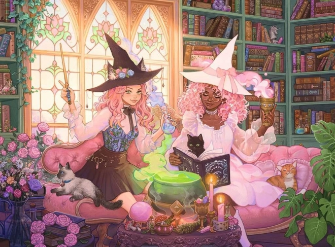 RAVENSBURGER puzzle Začarovaná knižnica, 200 XXL dielikov