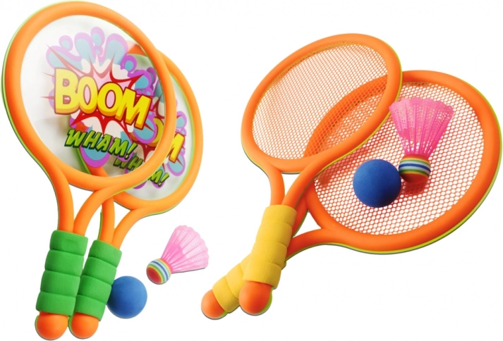 Detské badmintonové rakety Dinosaure Oranžová zelená