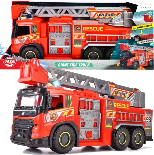 Dickie Toys veľké hasičské vozidlo Volvo SOS 57 cm