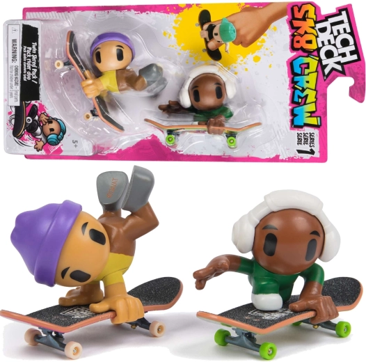 Tech Deck Sk8 Crew – sada 2 fingerboardov a 2 figúrok, séria 1