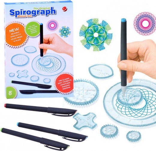 Spirograf – kreatívna vzdelávacia sada na kreslenie špirál