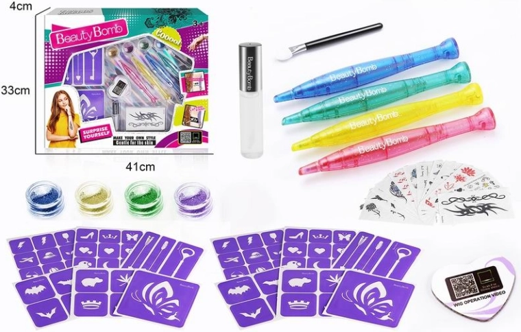 Sada na dočasné tetovanie Beauty Bomb