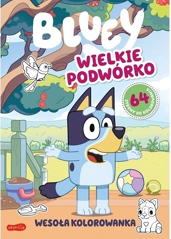 Bluey – veľký dvor, veselá omaľovánka