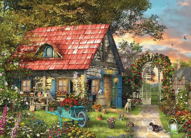 Puzzle Vidiecka Sklenník XL 500 dielikov