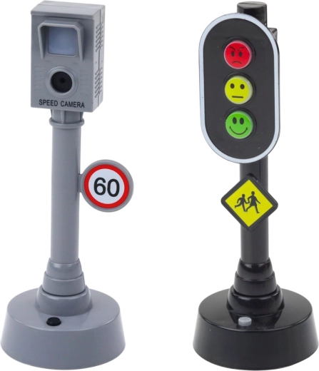 Semafor so svetlami a zvukmi pre realistickú hru