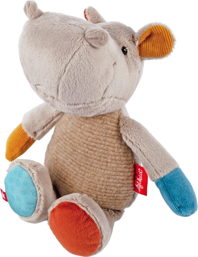Prvý plyšový hrošík patchwork 26 cm Sigikid