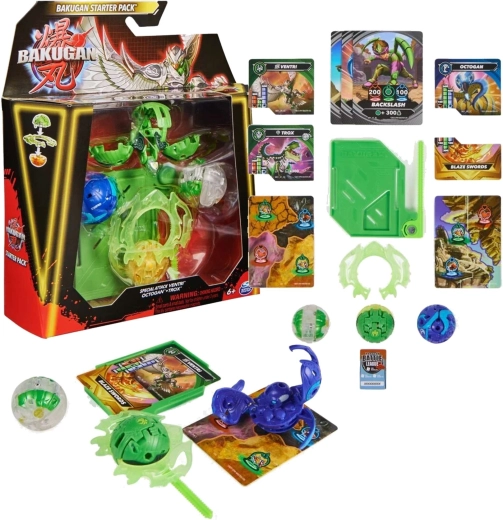 Štartovacia súprava Bakugan Special Attack Ventri, Octagon a Trox s 3 figúrkami