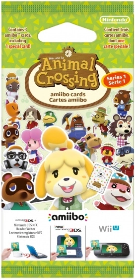 Animal Crossing amiibo karty – séria 1 (balíček 3 kariet)