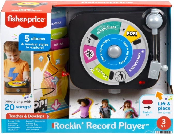 Gramofón pre najmenších FISHER-PRICE – interaktívne detské rádio