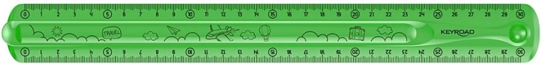 Pravítko KEYROAD Flexi 30 cm zelené