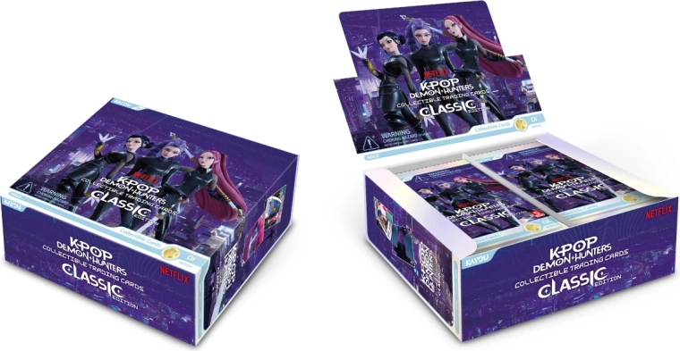 Zberateľské karty K-pop Demon Hunters Classic Edition – booster box (20 balíčkov)