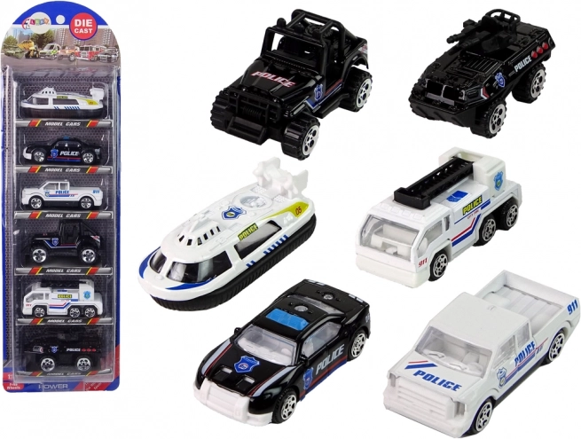 Súprava policajných vozidiel 1:64