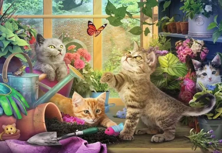 Ravensburger puzzle Rozkošné mačiatka XL 200 dielikov