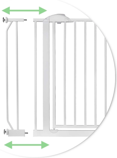 Šírka 75–105 cm s praktickými nadstavcami