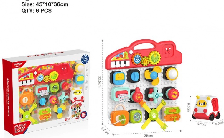 Multifunkčná interaktívna tabuľa s doplnkami pre deti