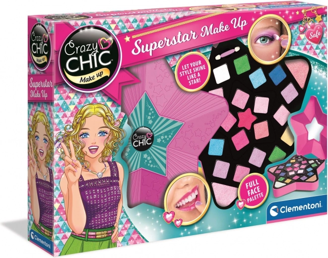 Clementoni Crazy Chic superstar make-up hviezda