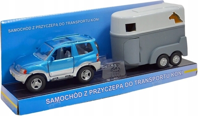 Jeep s prívesom na prepravu koní