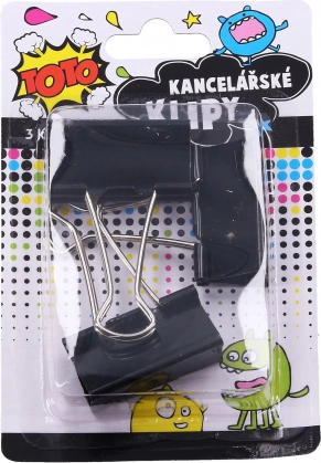 Kancelárske klipy 41 mm, sada 3 ks