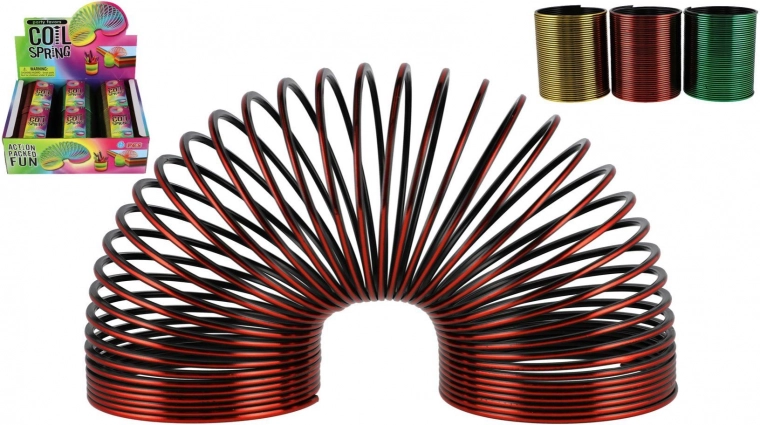 Plastová špirála s kovovým efektom